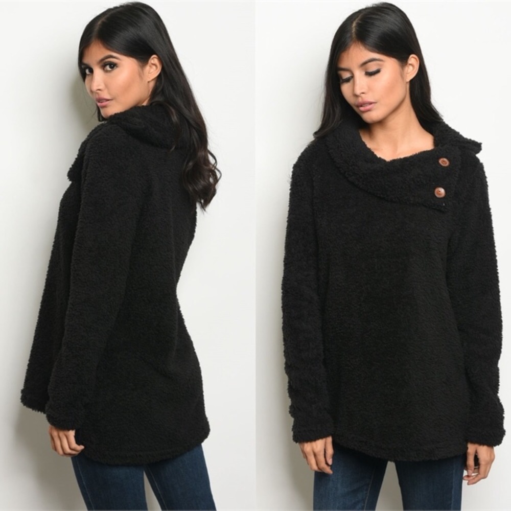 😍Super Soft 😍Cowl Neck Sherpa
